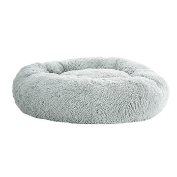 i.Pet Pet Bed Dog Cat Calming Pet bed Large 90cm Light Grey Sleeping Comfy Cave Washable i.Pet